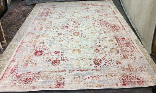 Machine Woven Polypropylene KAS Fire Vintage Rug (5'3"x7'7")