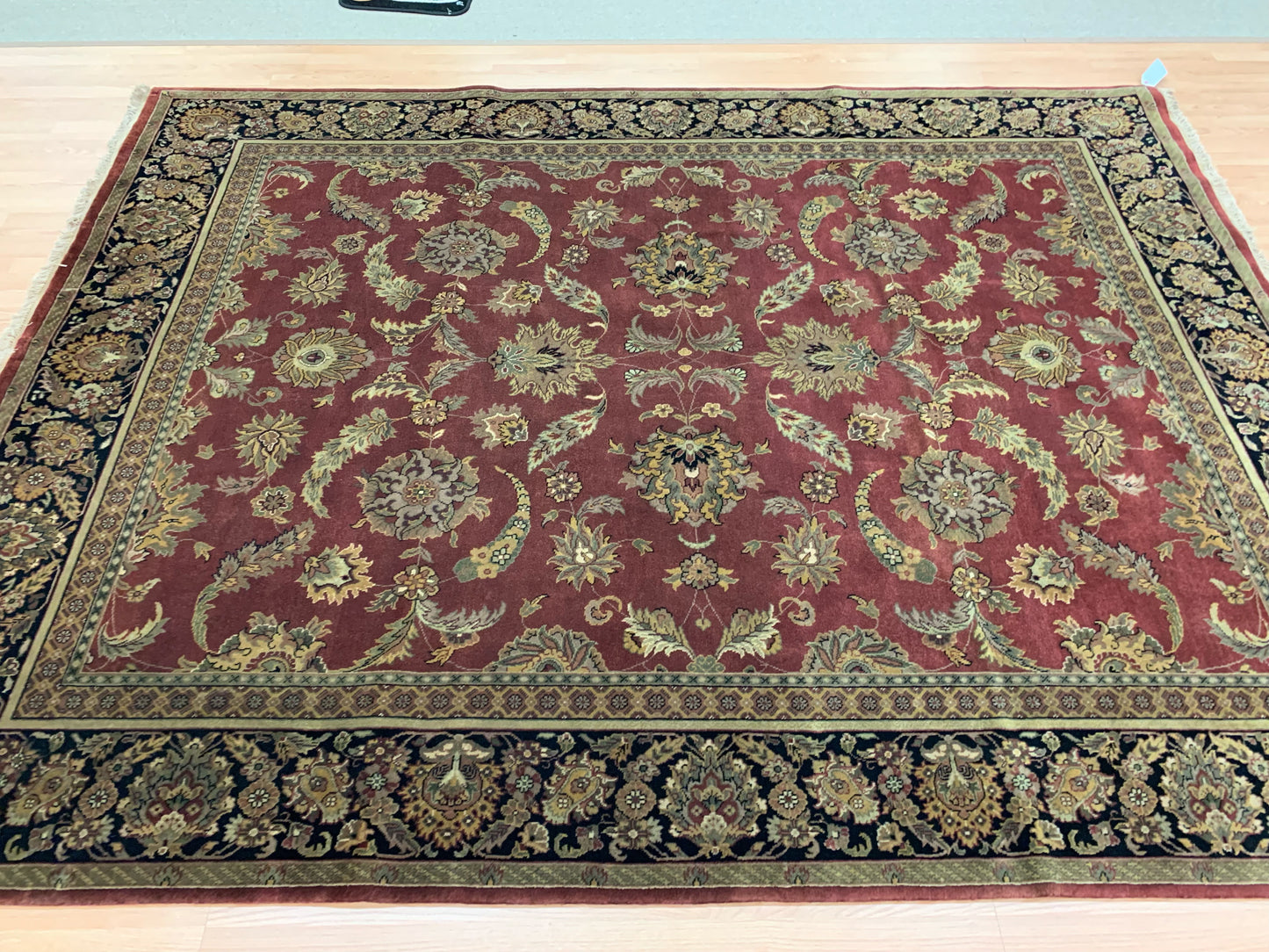 Hand-Knotted Wool Heritage Nizam Sienna/Black Rug (8'1"x10'2")