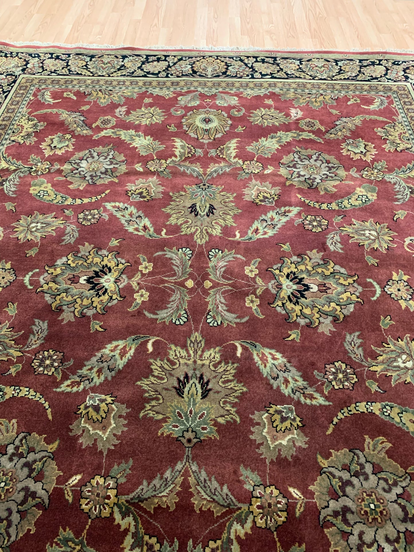 Hand-Knotted Wool Heritage Nizam Sienna/Black Rug (8'1"x10'2")