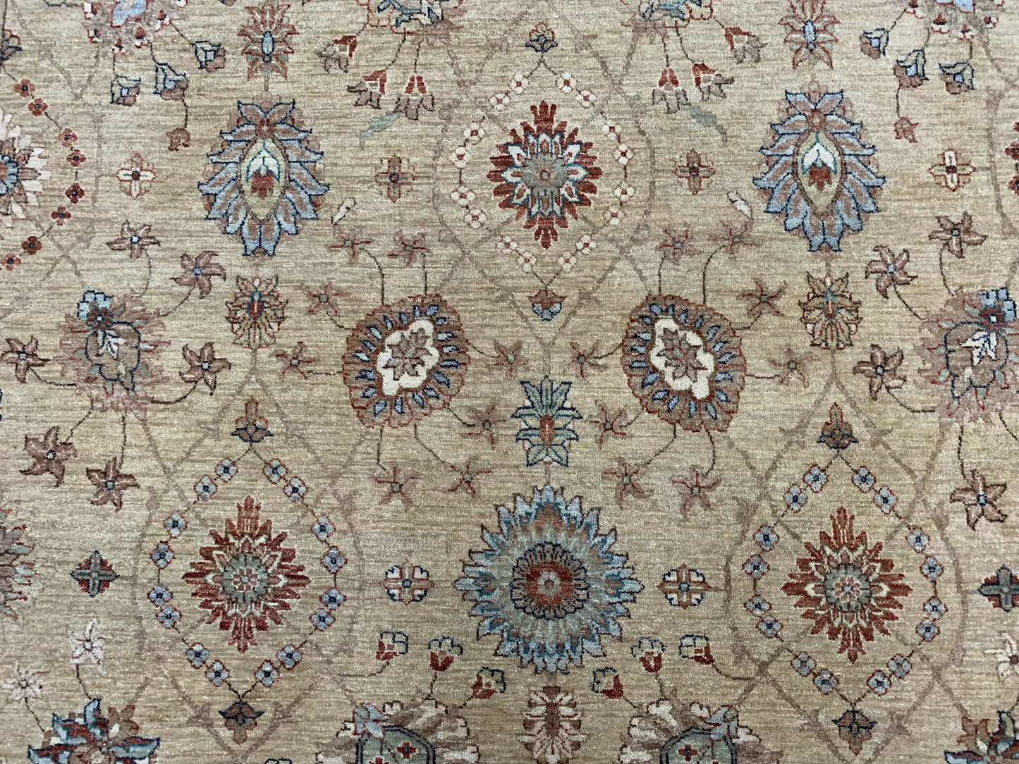 Hand-Knotted Wool Gold Agra Rug (8'x10')