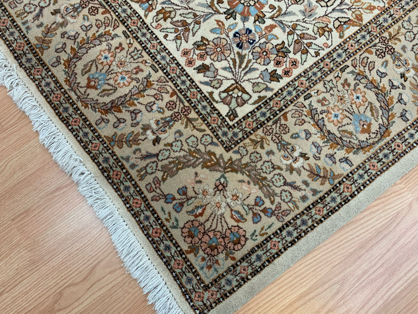 Semi-Antique Hand-Knotted Wool Persian Tabriz Rug (6'7"x9'11")